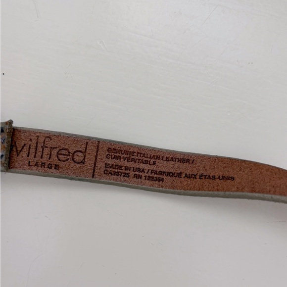 Wilfred Snakeskin Belt with Gold Buckle Sz Large - Picture 4 of 4